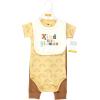 imageHudson Baby Unisex Baby Cotton Bodysuit Pant and Bib SetKind Human