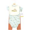 imageHudson Baby Unisex Baby Cotton Bodysuit Pant and Bib SetMagical Rainbow