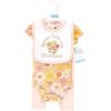 imageHudson Baby Unisex Baby Cotton Bodysuit Pant and Bib SetPeace Love Flowers