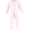 imageHudson Baby Unisex Baby Cotton Sleep and PlayOutline Floral Soft Pink