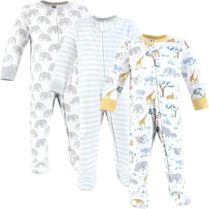 imageHudson Baby Unisex Baby Cotton Sleep and PlaySafari Friends
