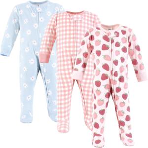 imageHudson Baby Unisex Baby Cotton Sleep and PlayStrawberry Love