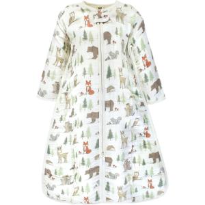 imageHudson Baby Unisex Baby Long Sleeve Muslin Sleeping Bag Wearable Blanket Sleep SackForest Animals