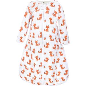 imageHudson Baby Unisex Baby Long Sleeve Muslin Sleeping Bag Wearable Blanket Sleep SackFoxes