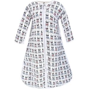 imageHudson Baby Unisex Baby Long Sleeve Muslin Sleeping Bag Wearable Blanket Sleep SackFrench Dog