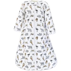 imageHudson Baby Unisex Baby Long Sleeve Muslin Sleeping Bag Wearable Blanket Sleep SackModern Safari