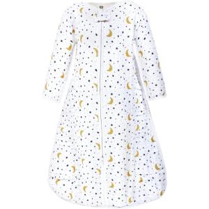 imageHudson Baby Unisex Baby Long Sleeve Muslin Sleeping Bag Wearable Blanket Sleep SackMoon