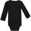 imageHudson Baby Unisex Thermal Preemie Layette Set 4pc Long Sleeve OutfitBlack White Dots