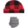 imageHudson Baby Unisex Thermal Preemie Layette Set 4pc Long Sleeve OutfitBuffalo Plaid