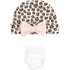 imageHudson Baby Unisex Thermal Preemie Layette Set 4pc Long Sleeve OutfitLeopard