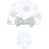 imageHudson Baby Unisex Thermal Preemie Layette Set 4pc Long Sleeve OutfitSnowflake