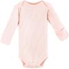 imageHudson Baby Unisex Thermal Preemie Layette Set 4pc Long Sleeve OutfitSoft Pink Sage Rose