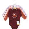 imageHudson Baby Unisex Baby Cotton BodysuitsGirl Pumpkin Pie