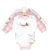 imageHudson Baby Unisex Baby Cotton BodysuitsPink Happy Camper