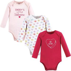 imageHudson Baby Unisex Baby Cotton BodysuitsBe Mine Valentine
