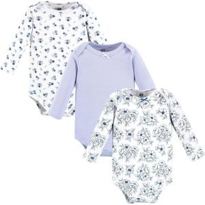 imageHudson Baby Unisex Baby Cotton BodysuitsBlue Toile