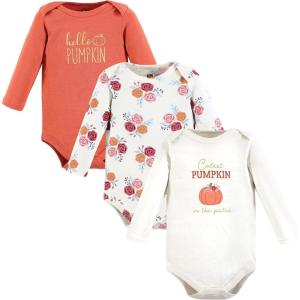 imageHudson Baby Unisex Baby Cotton BodysuitsCutest Pumpkin
