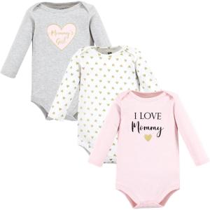 imageHudson Baby Unisex Baby Cotton BodysuitsGirl Mommy