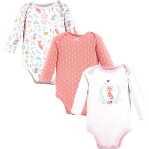 imageHudson Baby Unisex Baby Cotton BodysuitsWoodland Fox