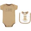 imageHudson Baby babyboys Av2024hudson Baby Unisex Baby Cotton Sleep and Play Bodysuit and Bandana Bib Set607dbe08Teddy Bears
