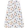 imageHudson Baby Unisex Baby Cotton Sleeveless Wearable Sleeping Bag Sack BlanketZoo Animals