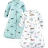 imageHudson Baby Unisex Baby Cotton Wearable Sleeping Bag Sack Blanket Dino Blast Long Sleeve 39 Months