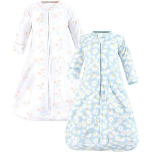 imageHudson Baby Unisex Baby Cotton Longsleeve Wearable Sleeping Bag Sack BlanketMixed Daisy
