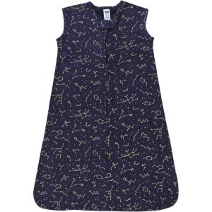 imageHudson Baby Unisex Baby Cotton Sleeveless Wearable Sleeping Bag Sack BlanketNavy Constellation