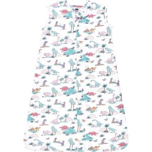 imageHudson Baby Unisex Baby Cotton Sleeveless Wearable Sleeping Bag Sack BlanketPink Dinosaur Adventures