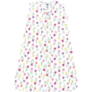 imageHudson Baby Unisex Baby Cotton Sleeveless Wearable Sleeping Bag Sack BlanketSpring Tulips