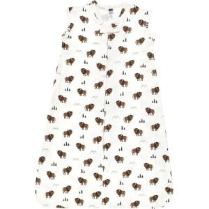 imageHudson Baby Unisex Baby Cotton Sleeveless Wearable Sleeping Bag Sack BlanketWild Buffalo