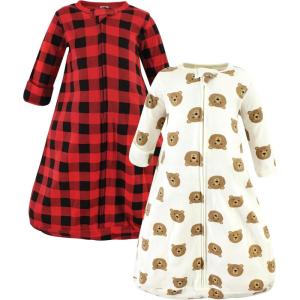 imageHudson Baby Unisex Baby Cotton Wearable Sleeping Bag Sack Blanket Brown Bear Long Sleeve 39 Months