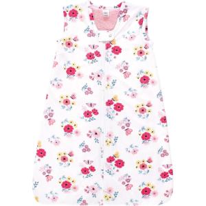 imageHudson Baby Unisex Baby Plush Faux Fur Sleeping Bag Wearable BlanketButterfly Floral Sleeveless