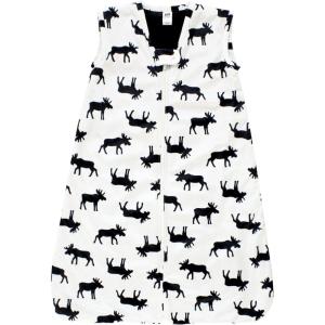 imageHudson Baby Unisex Baby Plush Faux Fur Sleeping Bag Wearable BlanketMoose