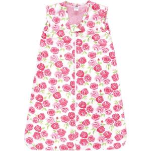 imageHudson Baby Unisex Baby Plush Faux Fur Sleeping Bag Wearable BlanketPink Roses Sleeveless
