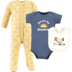 imageHudson Baby babyboys Av2024hudson Baby Unisex Baby Cotton Sleep and Play Bodysuit and Bandana Bib Set607dbe08Kind Human