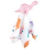 imageHudson Baby Unisex Baby Animal Face Security Blanket Pastel Sea 3Pack One SizeCuteasaurus 3pack