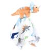 imageHudson Baby Unisex Baby Animal Face Security Blanket Pastel Sea 3Pack One SizeDinosaurs 3pack
