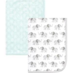 imageHudson Baby Unisex Baby Cotton Swaddle Blankets Woodland Fox One SizeGray Elephant