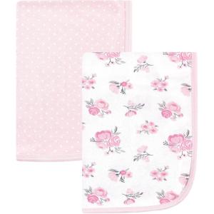 imageHudson Baby Unisex Baby Cotton Swaddle Blankets Woodland Fox One SizePink Floral