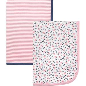 imageHudson Baby Unisex Baby Cotton Swaddle Blankets Woodland Fox One SizeTiny Floral