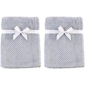 imageHudson Baby Unisex Baby Plush Waffle Blanket Moose One SizeGray