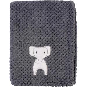 imageHudson Baby Unisex Baby Plush Waffle Blanket Moose One SizeModern Elephant