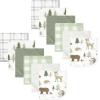 imageHudson Baby Unisex Baby 24Pc Quilted Cotton Washcloths Boy Forest One SizeForest Animals Girl Forest