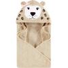 imageHudson Baby Unisex Baby Cotton Animal Face Hooded Towel Bundle Set Sailor Bear Pelican One SizeRainbow Leopard