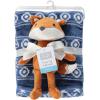 imageHudson Baby Unisex Baby Plush Blanket with Toy Paisley Elephant One SizeModern Fox