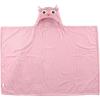 imageHudson Baby Unisex Baby and Toddler Hooded Animal Face Plush Blanket Orange Fox One SizePink Owl
