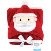 imageHudson Baby Unisex Baby and Toddler Hooded Animal Face Plush Blanket Orange Fox One SizeRed Santa