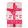 imageHudson Baby Flannel Receiving Blankets 4 Pack Pink
