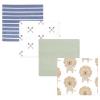 imageHudson Baby Unisex Baby Cotton Flannel Receiving Blankets 4Pack Modern Lion One Size